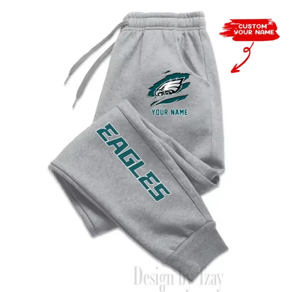 Philadelphia Eagles Custom Long Sweatpants Jogger BGJGPSP308 - Image 3