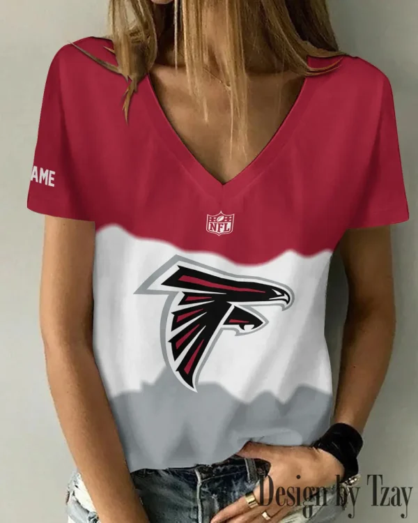 Atlanta Falcons Casual V-Neck Female Fashion New Trending 2025 AGCWTS1159 - Image 2