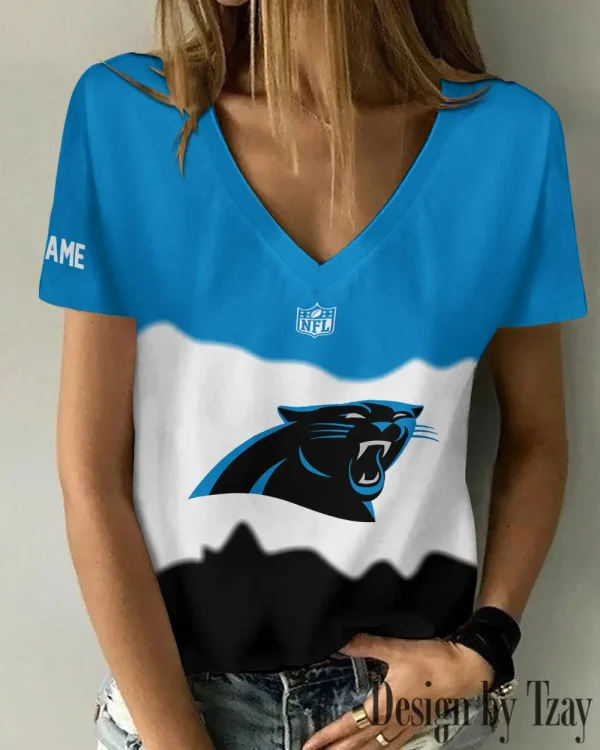 Carolina Panthers Casual V-Neck Female Fashion New Trending 2025 AGCWTS1162 - Image 2