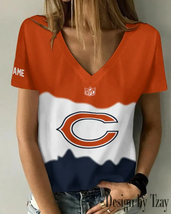 Chicago Bears Casual V-Neck Female Fashion New Trending 2025 AGCWTS1163 - Image 2