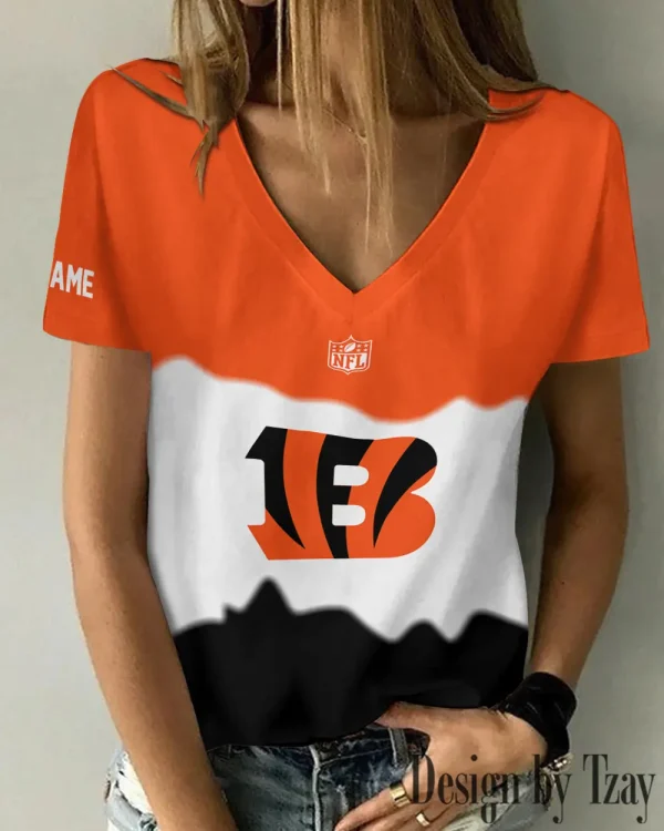 Cincinnati Bengals Casual V-Neck Female Fashion New Trending 2025 AGCWTS1164 - Image 2