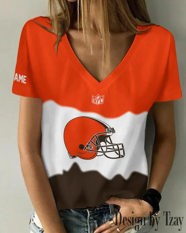 Cleveland Browns Casual V-Neck Female Fashion New Trending 2025 AGCWTS1165 - Image 2