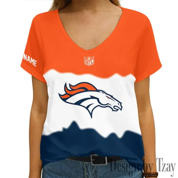 Denver Broncos Casual V-Neck Female Fashion New Trending 2025 AGCWTS1167