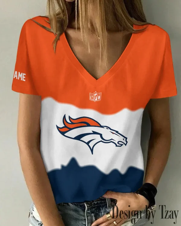 Denver Broncos Casual V-Neck Female Fashion New Trending 2025 AGCWTS1167 - Image 2