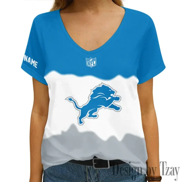 Detroit Lions Casual V-Neck Female Fashion New Trending 2025 AGCWTS1168