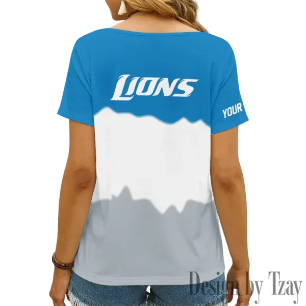 Detroit Lions Casual V-Neck Female Fashion New Trending 2025 AGCWTS1168 - Image 2