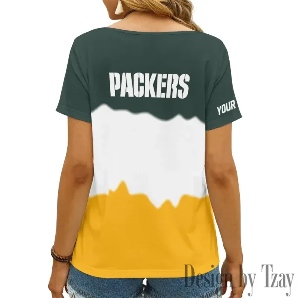Green Bay Packers Casual V-Neck Female Fashion New Trending 2025 AGCWTS1169 - Image 3