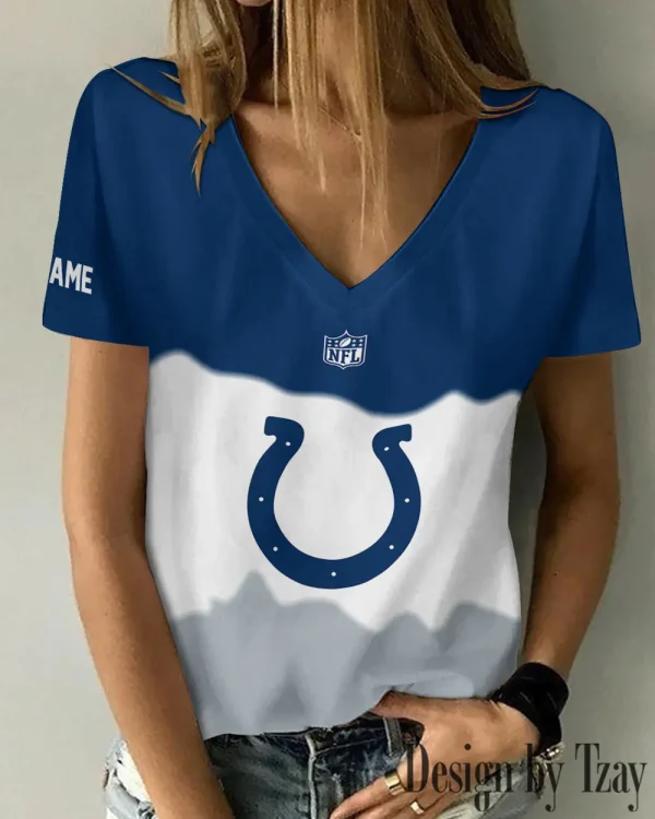 Indianapolis Colts Casual V-Neck Female Fashion New Trending 2025 AGCWTS1171 - Image 2