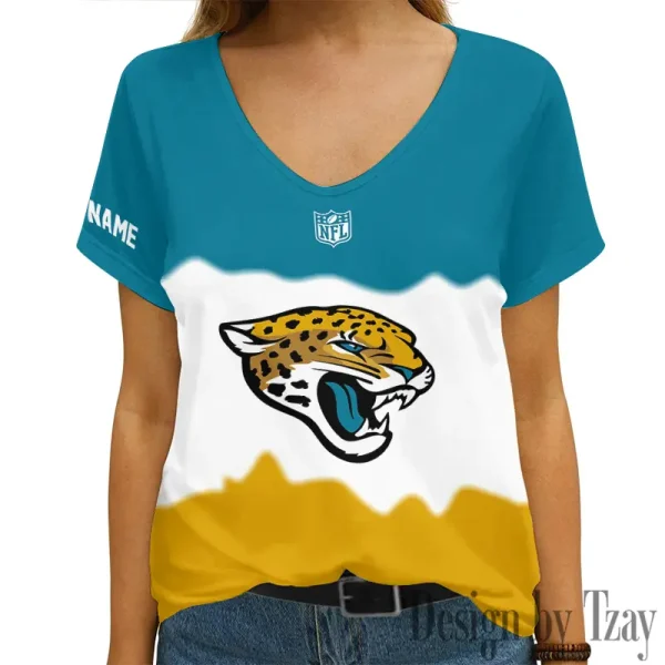 Jacksonville Jaguars Casual V-Neck Female Fashion New Trending 2025 AGCWTS1172