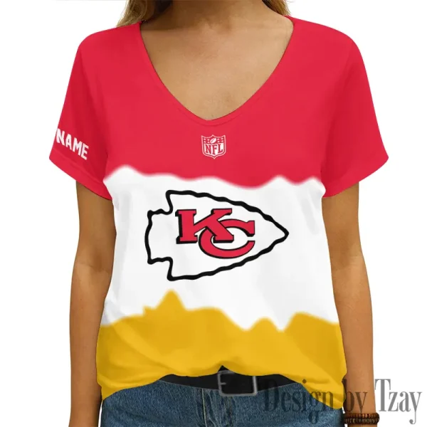 Kansas City Chiefs Casual V-Neck Female Fashion New Trending 2025 AGCWTS1173