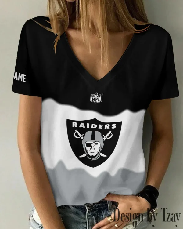 Las Vegas Raiders Casual V-Neck Female Fashion New Trending 2025 AGCWTS1174 - Image 2