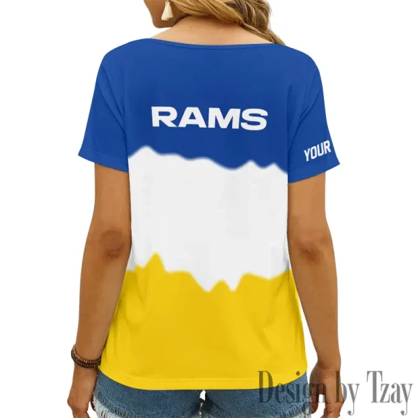 Los Angeles Rams Casual V-Neck Female Fashion New Trending 2025 AGCWTS1176 - Image 3