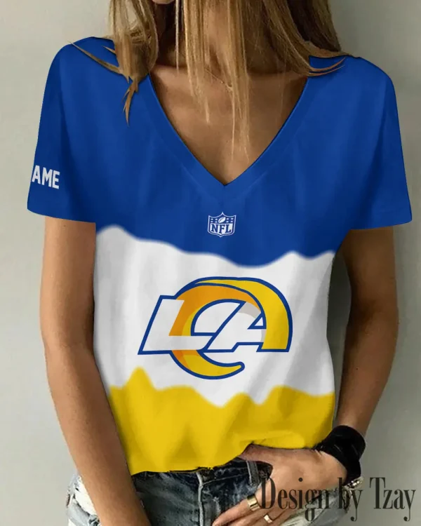 Los Angeles Rams Casual V-Neck Female Fashion New Trending 2025 AGCWTS1176 - Image 2