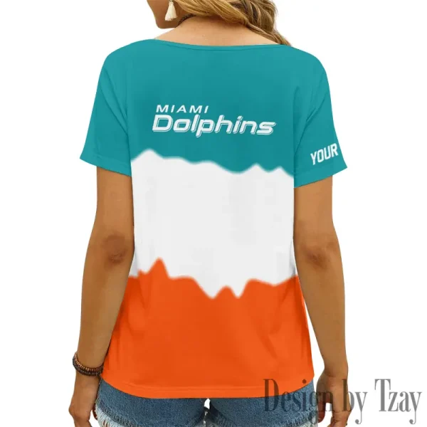 Miami Dolphins Casual V-Neck Female Fashion New Trending 2025 AGCWTS1177 - Image 3