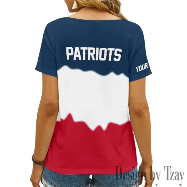 New England Patriots Casual V-Neck Female Fashion New Trending 2025 AGCWTS1179 - Image 3