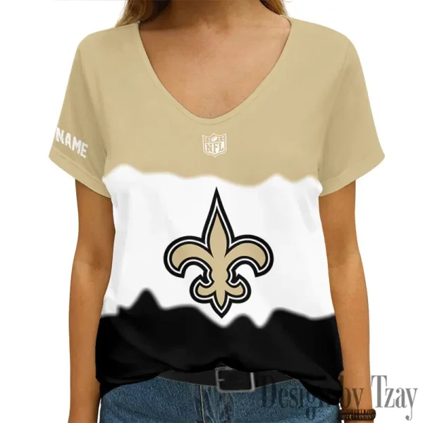 New Orleans Saints Casual V-Neck Female Fashion New Trending 2025 AGCWTS1180