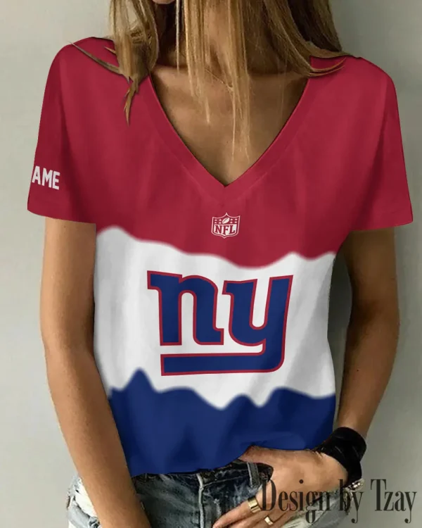 New York Giants Casual V-Neck Female Fashion New Trending 2025 AGCWTS1181 - Image 2