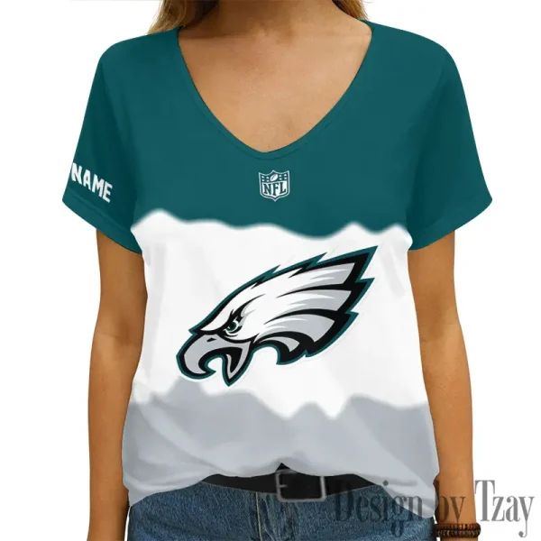 Philadelphia Eagles Casual V-Neck Female Fashion New Trending 2025 AGCWTS1183