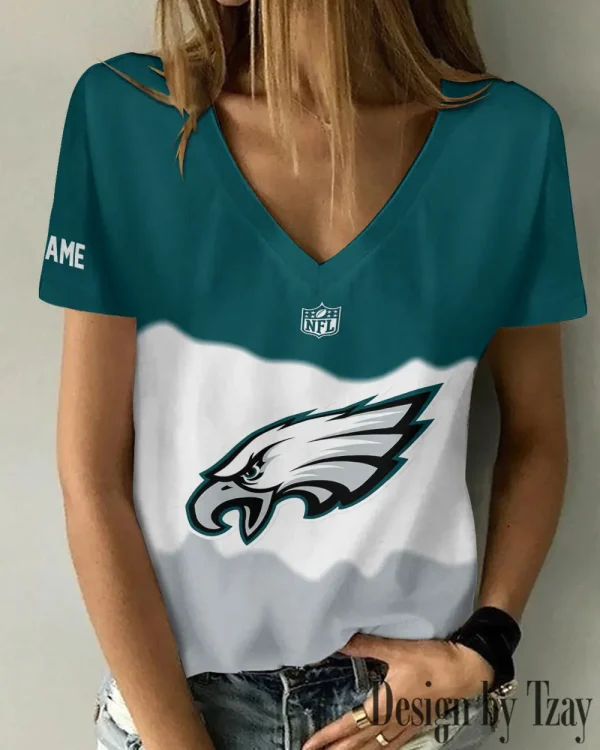 Philadelphia Eagles Casual V-Neck Female Fashion New Trending 2025 AGCWTS1183 - Image 2