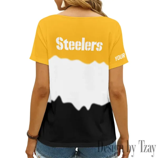 Pittsburgh Steelers Casual V-Neck Female Fashion New Trending 2025 AGCWTS1184 - Image 3