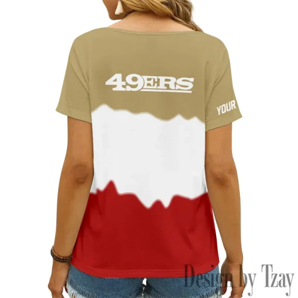 San Francisco 49ers Casual V-Neck Female Fashion New Trending 2025 AGCWTS1185 - Image 2