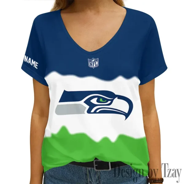 Seattle Seahawks Casual V-Neck Female Fashion New Trending 2025 AGCWTS1186