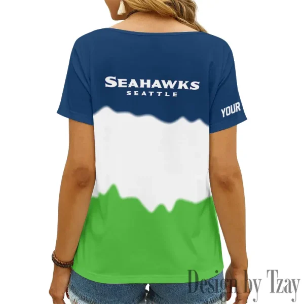 Seattle Seahawks Casual V-Neck Female Fashion New Trending 2025 AGCWTS1186 - Image 3