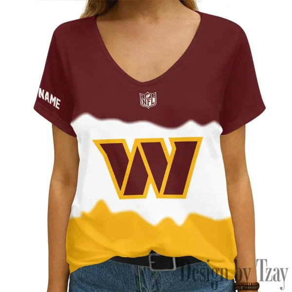 Washington Commanders Casual V-Neck Female Fashion New Trending 2025 AGCWTS1189