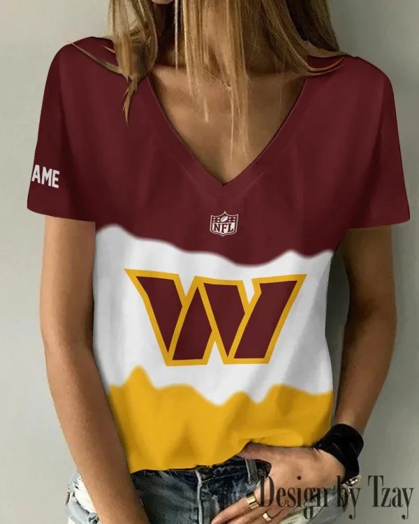 Washington Commanders Casual V-Neck Female Fashion New Trending 2025 AGCWTS1189 - Image 2