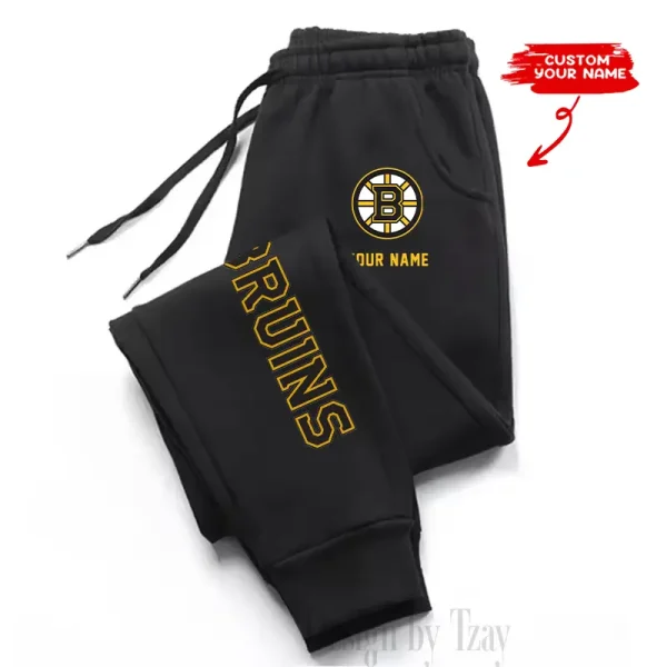 Boston Bruins Custom Long Sweatpants Jogger BGJGPSP316