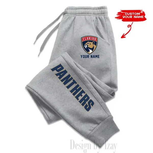 Florida Panthers Custom Long Sweatpants Jogger BGJGPSP326 - Image 3