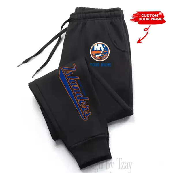 New York Islanders Custom Long Sweatpants Jogger BGJGPSP332 - Image 3