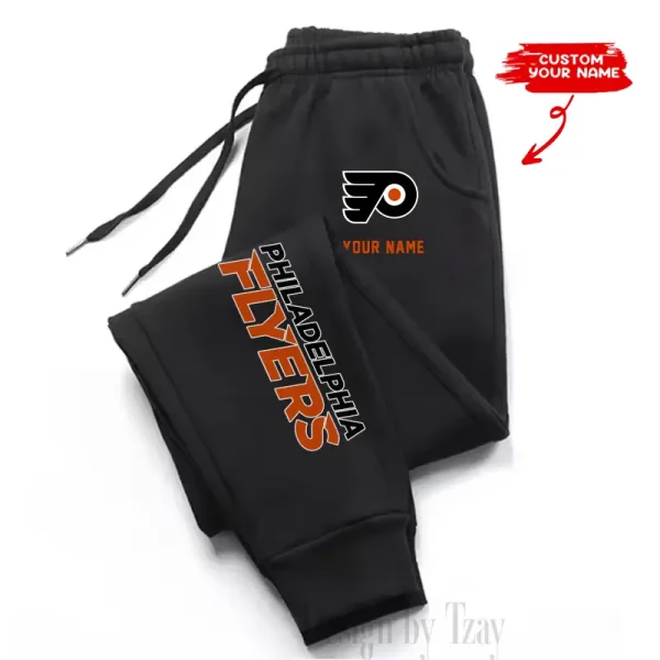 Philadelphia Flyers Custom Long Sweatpants Jogger BGJGPSP335 - Image 2