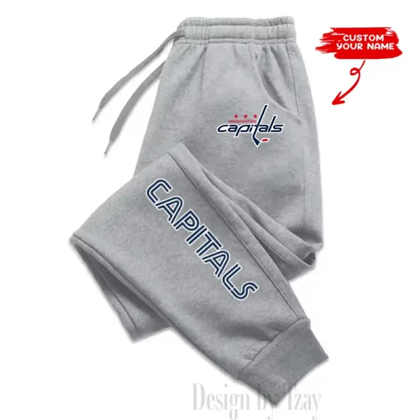 Washington Capitals Custom Long Sweatpants Jogger BGJGPSP345 - Image 2