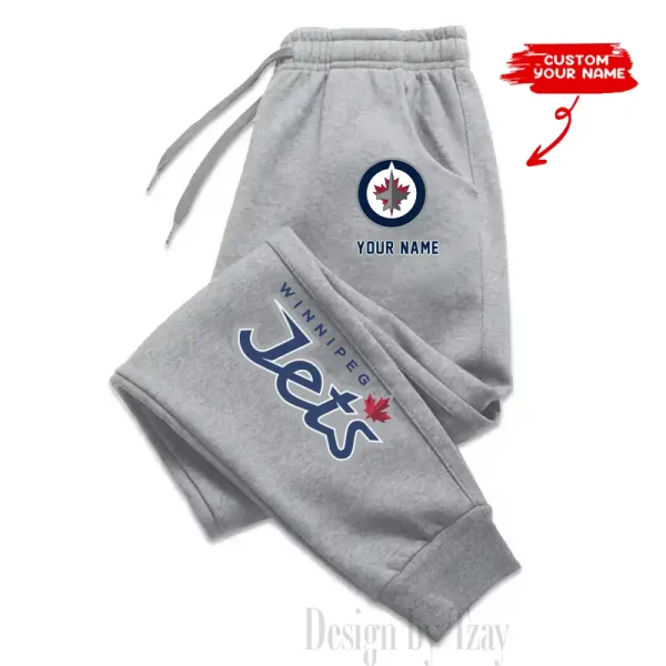 Winnipeg Jets Custom Long Sweatpants Jogger BGJGPSP346