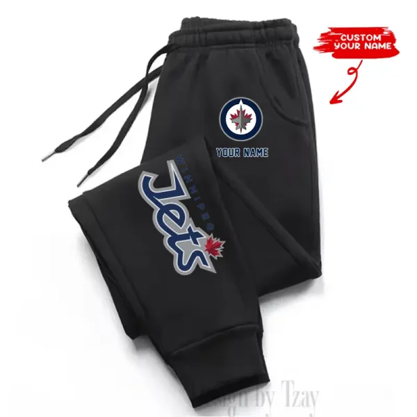 Winnipeg Jets Custom Long Sweatpants Jogger BGJGPSP346 - Image 3