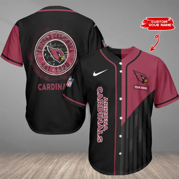 Arizona Cardinals Casual Button Baseball Shirt Trending 2025 AZCBJS767