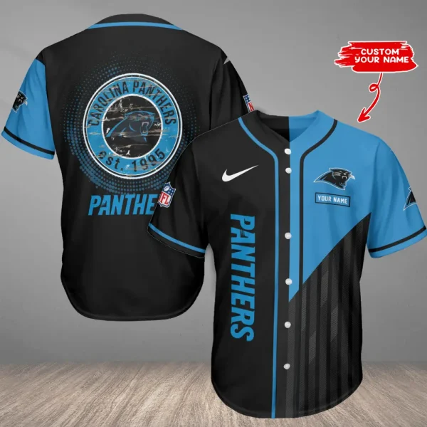 Carolina Panthers Casual Button Baseball Shirt Trending 2025 AZCBJS771