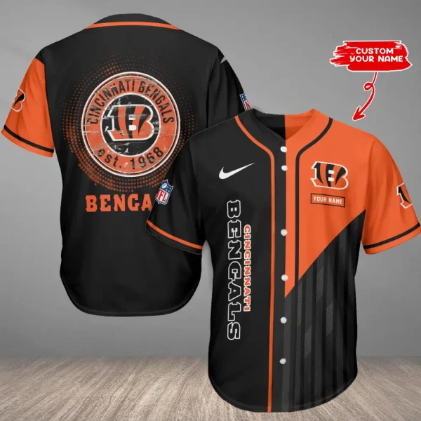 Cincinnati Bengals Casual Button Baseball Shirt Trending 2025 AZCBJS773