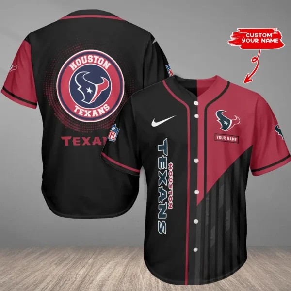 Houston Texans Casual Button Baseball Shirt Trending 2025 AZCBJS779