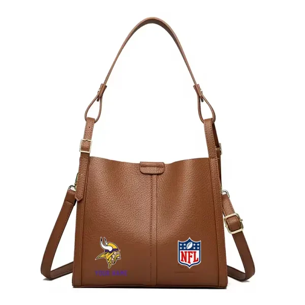 Minnesota Vikings Shoulder Crossbody Bag Medium Casual Tote for Women 2025 SPTSCBMCT021 - Image 4