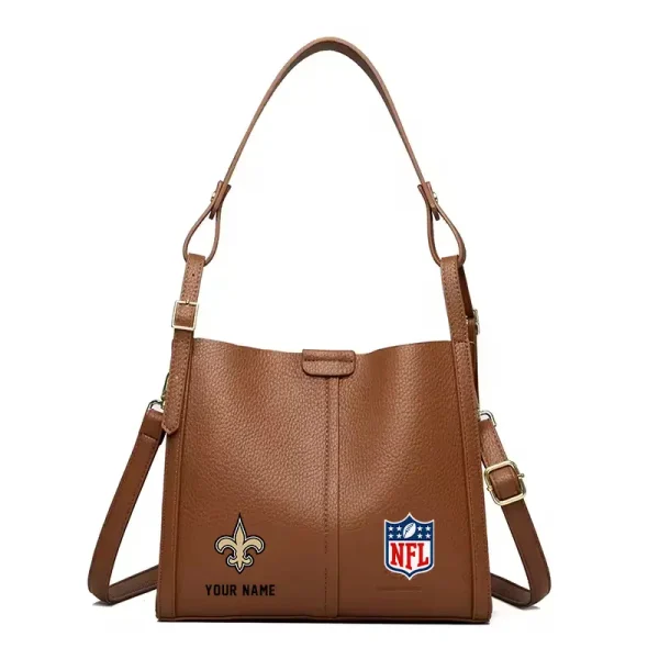 New Orleans Saints Shoulder Crossbody Bag Medium Casual Tote for Women 2025 SPTSCBMCT023 - Image 4