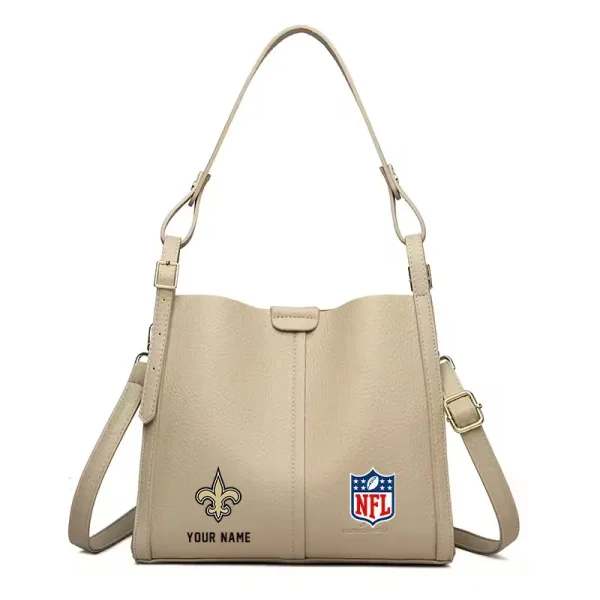 New Orleans Saints Shoulder Crossbody Bag Medium Casual Tote for Women 2025 SPTSCBMCT023 - Image 6