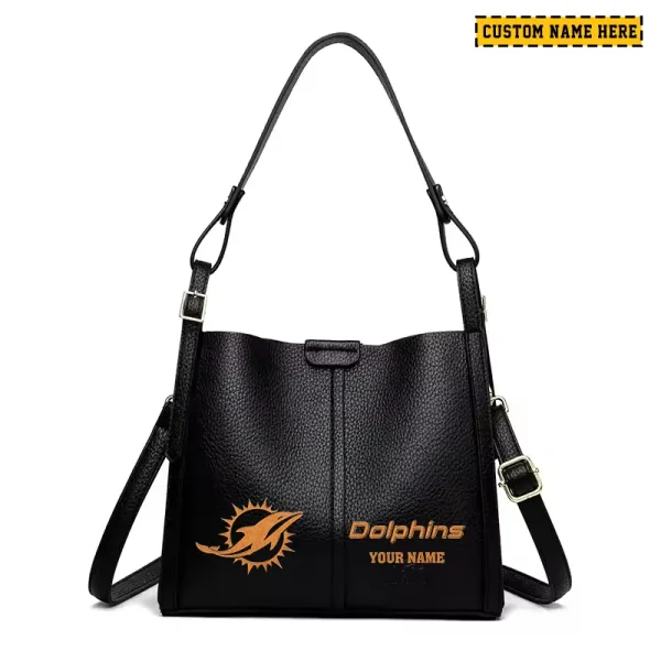 Miami Dolphins Shoulder Crossbody Bag Medium Casual Tote for Women 2025 SPTSCBMCT052 - Image 5