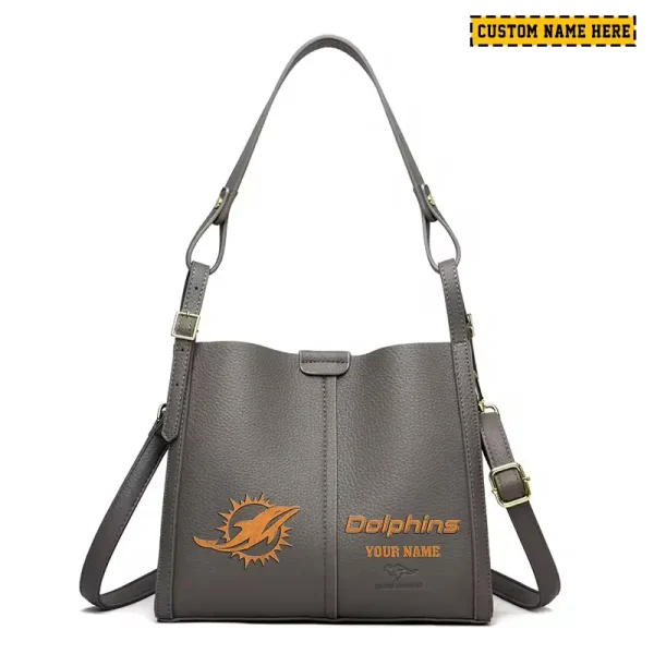 Miami Dolphins Shoulder Crossbody Bag Medium Casual Tote for Women 2025 SPTSCBMCT052 - Image 6
