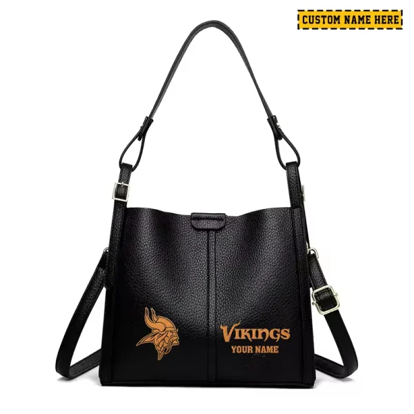 Minnesota Vikings Shoulder Crossbody Bag Medium Casual Tote for Women 2025 SPTSCBMCT053 - Image 2