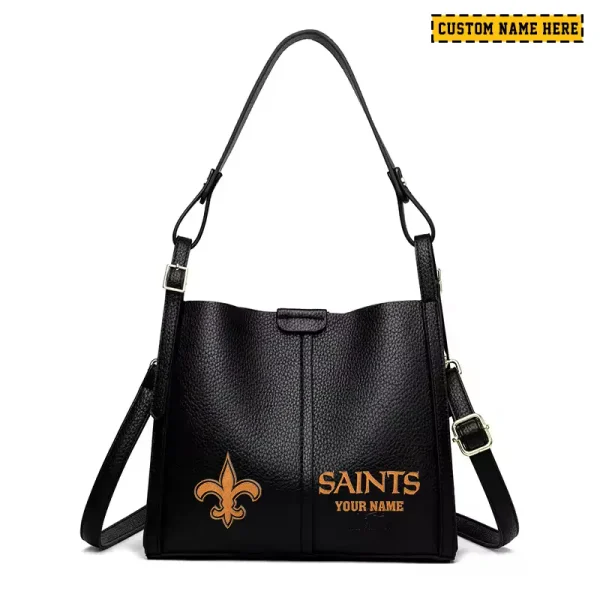 New Orleans Saints Shoulder Crossbody Bag Medium Casual Tote for Women 2025 SPTSCBMCT055 - Image 3