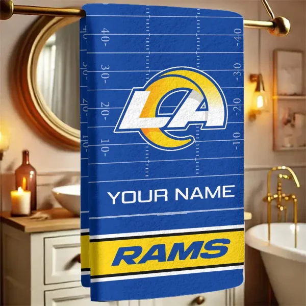 Los Angeles Rams New Bath Towel Custom Any Name Gift For Fan SPTNBATHTOWEL147
