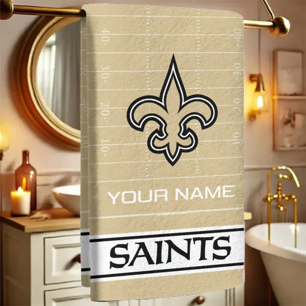 New Orleans Saints New Bath Towel Custom Any Name Gift For Fan SPTNBATHTOWEL151