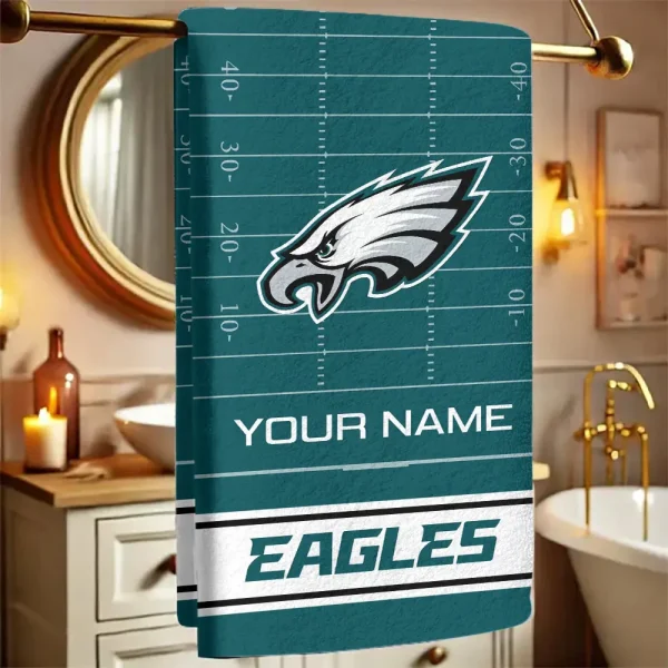 Philadelphia Eagles New Bath Towel Custom Any Name Gift For Fan SPTNBATHTOWEL154